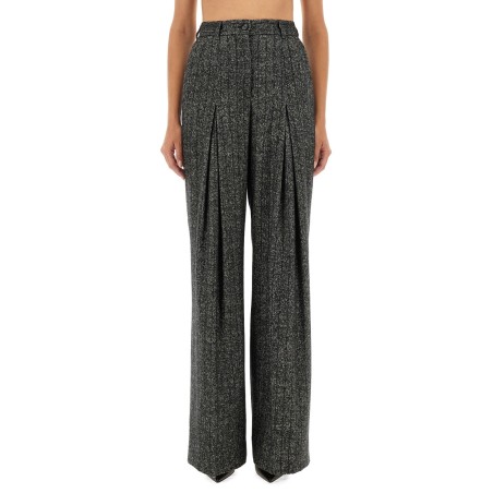 STRIPED WOOL PANTS