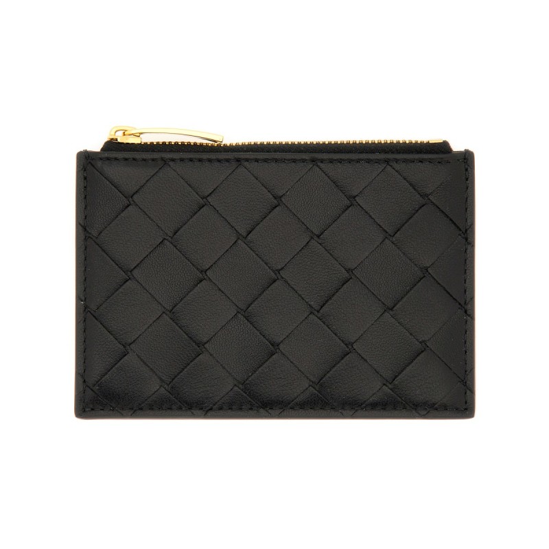 "WOVEN" CARD HOLDER WITH ZIPPER