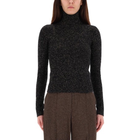 WOOL AND CASHMERE MOULINÉ TURTLENECK