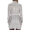PRINTED SILK CHEMISIER DRESS