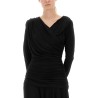 GATHERED MIDI DRESS
