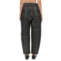 "STARY" JEANS IN SPARKLING FOIL