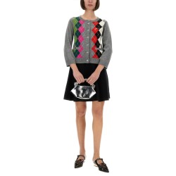 JACQUARD CASHMERE CARDIGAN