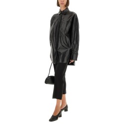 LEATHER "BOREL" SHIRT