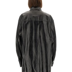 LEATHER "BOREL" SHIRT