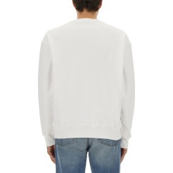 SWEATSHIRT WITH LAUREL CROWN LOGO EMBROIDERY