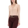 RIBBED KNIT WITH BUTTONS