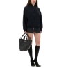 "FLIPPED" ZIPPERED SWEATSHIRT