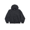 "FLIPPED" ZIPPERED SWEATSHIRT