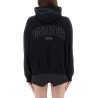 "FLIPPED" ZIPPERED SWEATSHIRT
