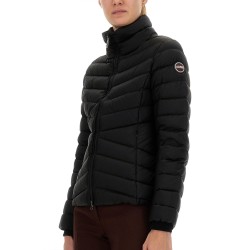 DOWN JACKET WITH KNITTED CUFFS