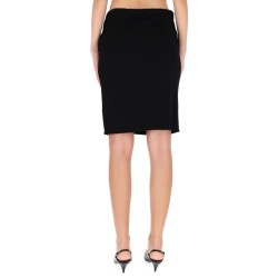 MIDI SKIRT WITH ASYMMETRICAL HEMLINE