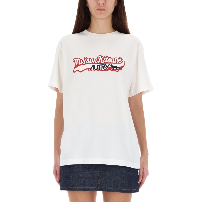 AUTRY X MAISON KITSUNÉ LOGO T-SHIRT