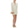SATIN GATHERED MINI DRESS