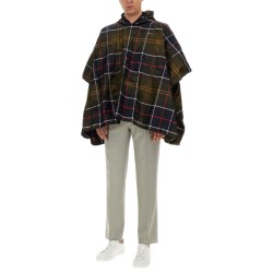 PONCHO WITH TARTAN PATTERN