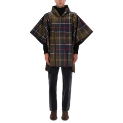 PONCHO WITH TARTAN PATTERN