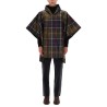 PONCHO WITH TARTAN PATTERN