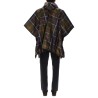 PONCHO WITH TARTAN PATTERN