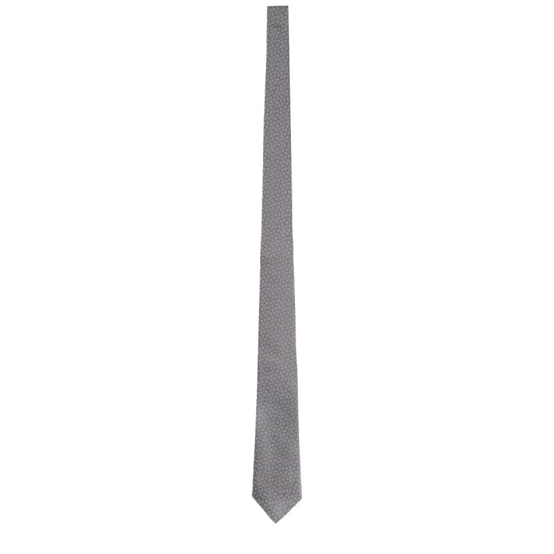 SILK TIE WITH CLAMPS