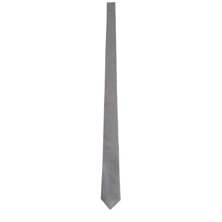 SILK TIE WITH CLAMPS