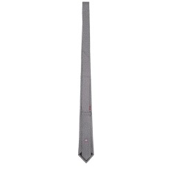 SILK TIE WITH CLAMPS