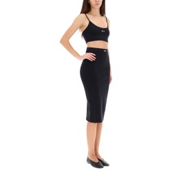 MIDI SKIRT WITH LOGO