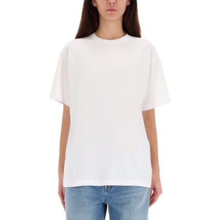 T-SHIRT WITH LOGO EMBROIDERY