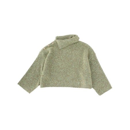 SWEATER WITH SIDE BUTTON CLOSURE