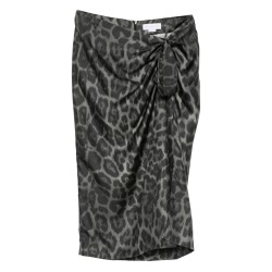 SILK MIDI SKIRT