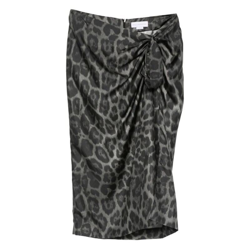 SILK MIDI SKIRT