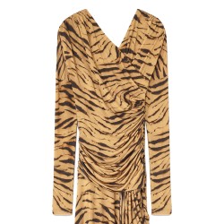 LONG DRESS WITH "ZEBRA" PRINT