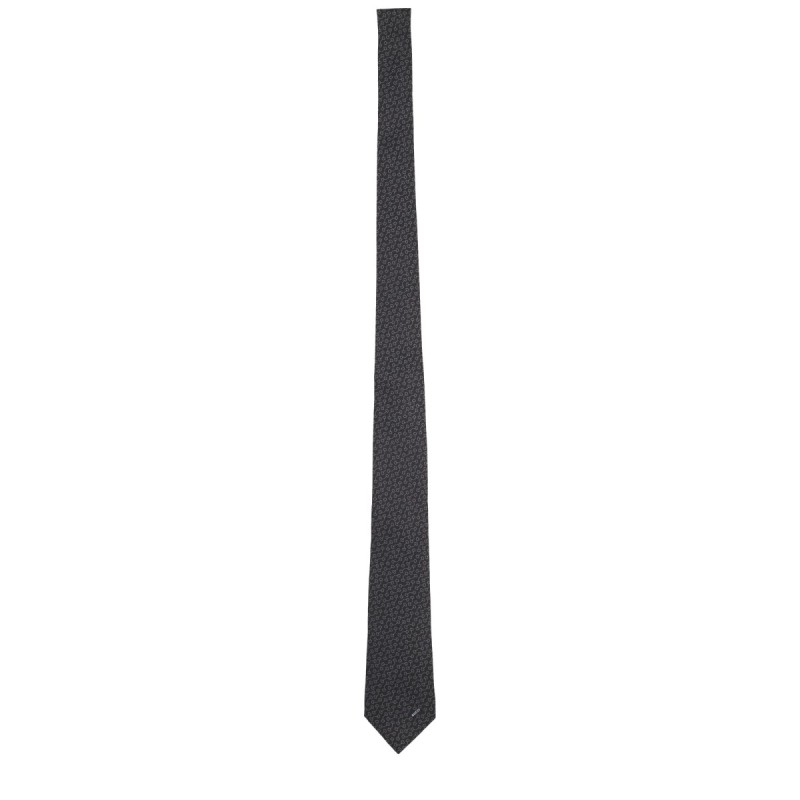 SILK TIE WITH CLAMPS