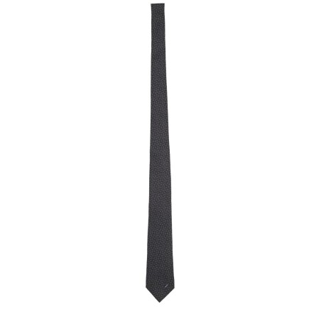 SILK TIE WITH CLAMPS