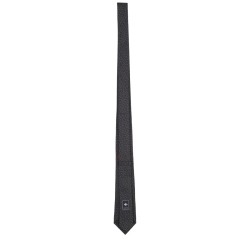 SILK TIE WITH CLAMPS
