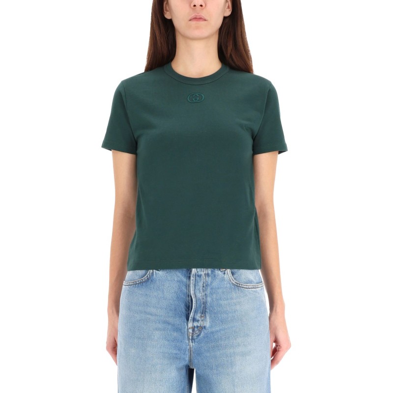 T-SHIRT WITH LOGO EMBROIDERY