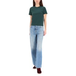 T-SHIRT WITH LOGO EMBROIDERY