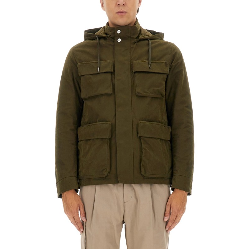 WAXED COTTON SHORT PARKA