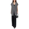 VEST WITH PERFORATED WORKMANSHIP
