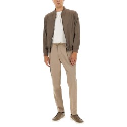 "RESORT" BOMBER JACKET IN SUEDE ALTERNATIVES