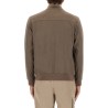 "RESORT" BOMBER JACKET IN SUEDE ALTERNATIVES