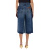 PATCHWORK DENIM BERMUDA SHORTS