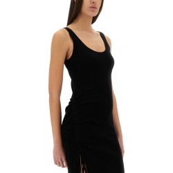 STRETCH WOOL BLEND CAMISOLE DRESS