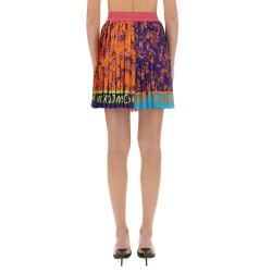 "OUTLINE BAROQUE" MINI PLEATED SKIRT