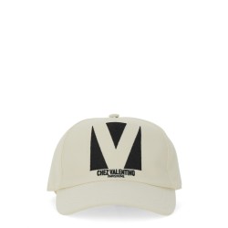 "CHEZ VALENTINO" EMBROIDERED BASEBALL CAP