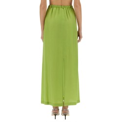 LONG SILK SKIRT
