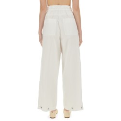 WIDE PANTS IN COTTON GABARDINE