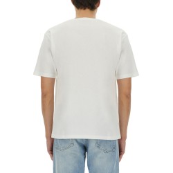 COTTON T-SHIRT WITH "CHEZ VALENTINO" PRINT