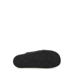 SANDAL SLIDER WITH GG PATTERN