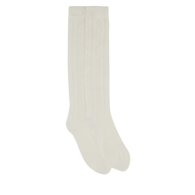 PERFORATED COTTON SOCKS WITH VLOGO
