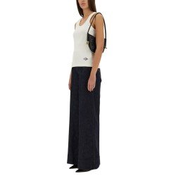 RIBBED COTTON JERSEY TOP